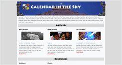 Desktop Screenshot of calendarinthesky.org